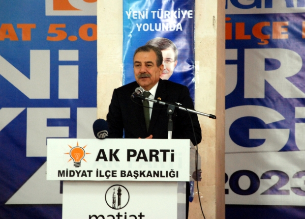 Ak Parti Midyat İlçe Teşkilatı için 5. Olağan Kongresi Bakan Nabi AVCI'nın Katılımıyla Yapıldı