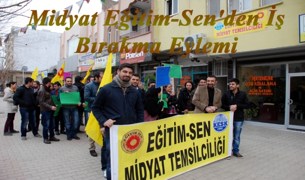Midyat Eğitim Sen İş Bırakma Eylemi