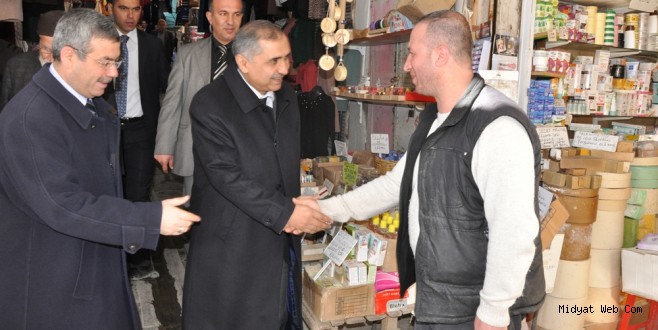 Mardin Valisi Ömer Faruk Koçak Esnaf Ziyareti