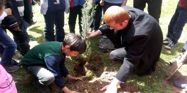 Midyat Fahrettin Önen İlkolu Koruluk Alanı Ağaçlandırma