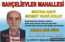 Mehmet Fahri Atalay - Bahçelievler Mahallesi Muhtar Adayı