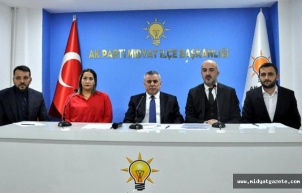 Ak Parti Midyat Belediye Başkan Adayı Veysi Şahin Basın Açıklaması Yaptı