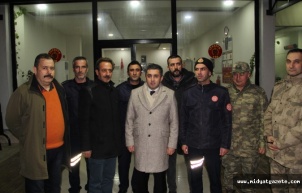 Midyat Kaymakamı Tekin'den güvenlik güçleri, sağlık çalışanları ve itfaiye ekiplerine ziyaret
