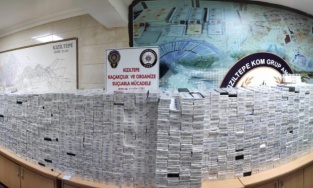 Kızıltepe'de 26 bin 400 paket kaçak sigara ele geçirildi