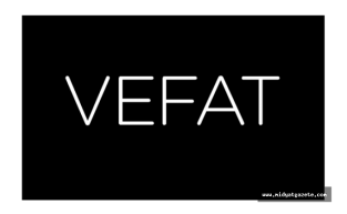 Mehdiye Kutlu Vefat Etmiştir