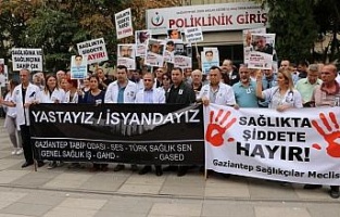 Doktorlardan sağlık çalışanlarına şiddete tepki