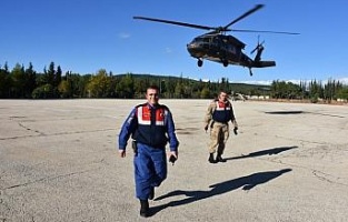 Gaziantep'te helikopterli trafik uygulaması