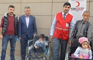 Kızılayı'ın tekerlekli sandalye desteği