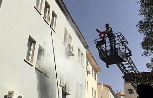 Pervari'de yangın tatbikatı