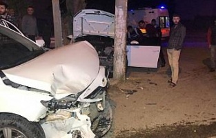 Adıyaman'da iki otomobil çarpıştı: 1 yaralı