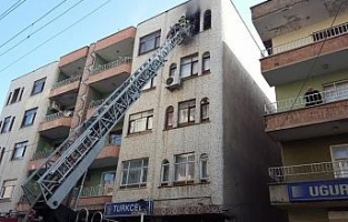Diyarbakır'da ev yangını