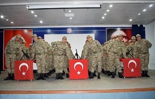 Güvenlik korucuları yemin ederek göreve başladı