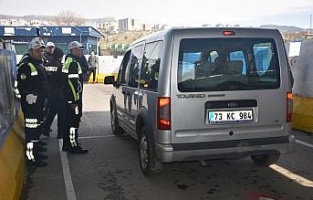 Şırnak'ta kış lastiği denetimi