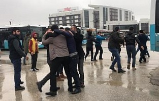 Adıyaman'da otobüs şoförleri ile öğrenciler arasında kavga