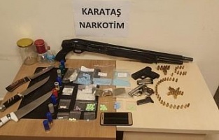 Uyuşturucu operasyonunda çalıntı malzeme ele geçirildi