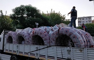 Batman'da bir tırda 1 ton esrar ele geçirilmesi