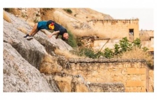 Red Bull sporcusu Alexander Titarenko'dan, Halfeti şovu