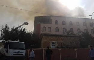 Siirt'te Kuran kursu binasında yangın